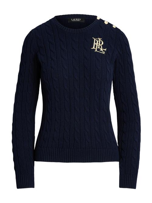 Lauren Ralph Lauren Petite Pullover 'MONTIVA'  navy / guld