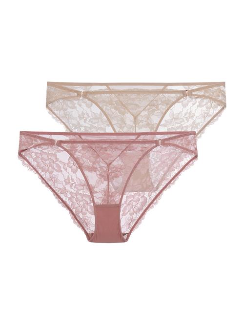 Dorina Slip  creme / lyserød