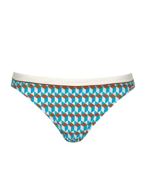 SUNFLAIR Bikinitrusse  lyseblå / brun / hvid