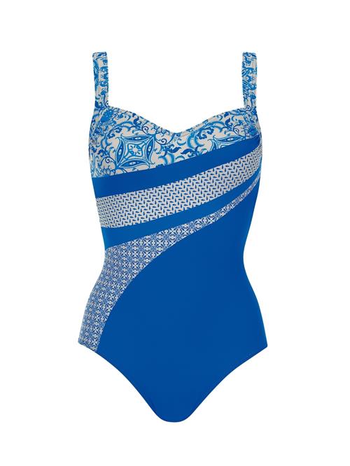 SUNFLAIR Badedragt  azur / himmelblå / hvid