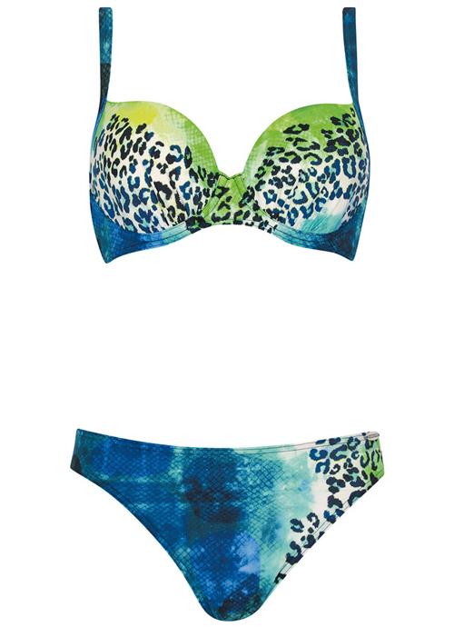 SUNFLAIR Bikini  natblå / mørkeblå / æble / hvid