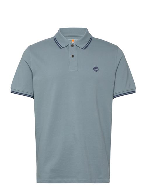 Tipped Pique Short Sleeve Polo Timberland Blue