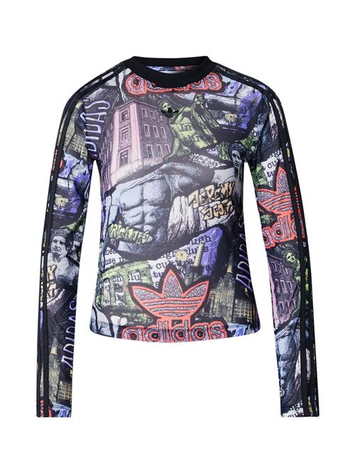 ADIDAS ORIGINALS Shirts 'Adidas x Jeremy Scott'  dueblå / citrongul / pastelrød / sort