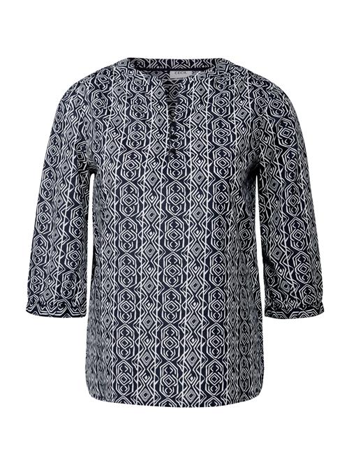 CECIL Bluse  navy / hvid