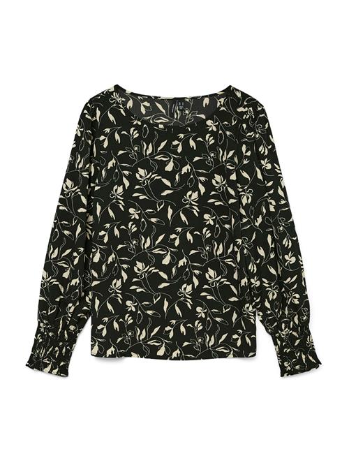 VERO MODA Bluse 'VMLYDIA'  beige / sort