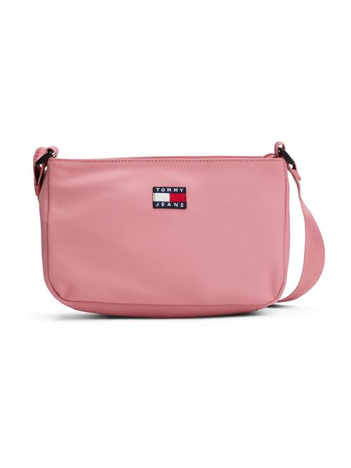 Tommy Jeans Skuldertaske 'Essential'  navy / gammelrosa / rød / hvid
