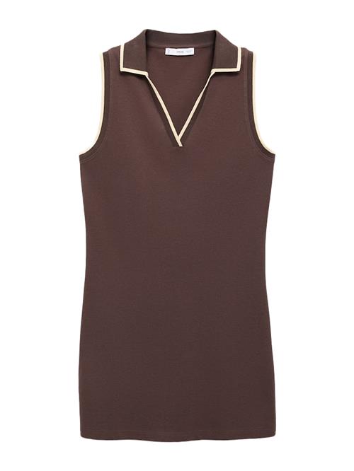 MANGO Sommerkjole 'POLA-H'  creme / brun