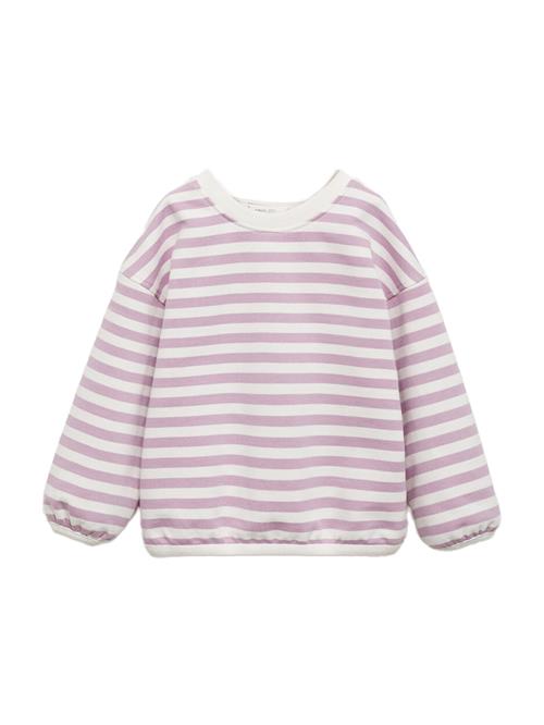 MANGO KIDS Sweatshirt 'RAYI'  lilla / naturhvid