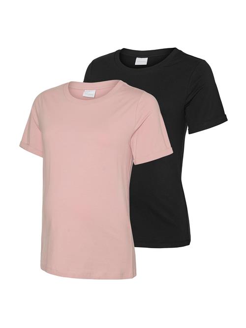 MAMALICIOUS Shirts 'MLMIA'  gammelrosa / sort