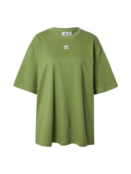 ADIDAS ORIGINALS Oversized bluse 'Essentials'  grøn / hvid