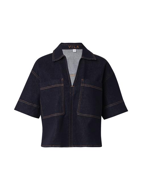 VILA Bluse 'VILEVA'  blue denim