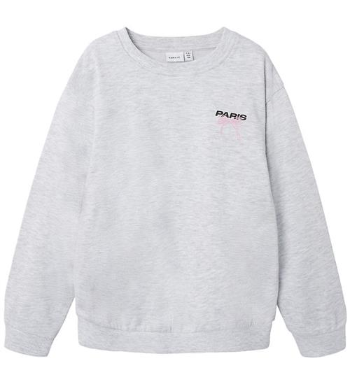 Name It Sweatshirt - NkfDaimy - Lysegråmeleret