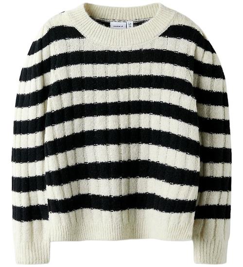 Name It Bluse - Strik - NkfDitte - Buttercream/Black