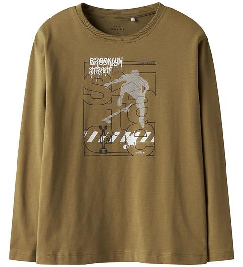 Name It Bluse - Loose - NkmVagno - Dull Gold/Street