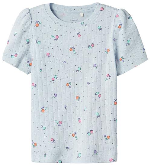 Name It T-shirt - NmfHamanda - Xenon Blue m. Hulmønster