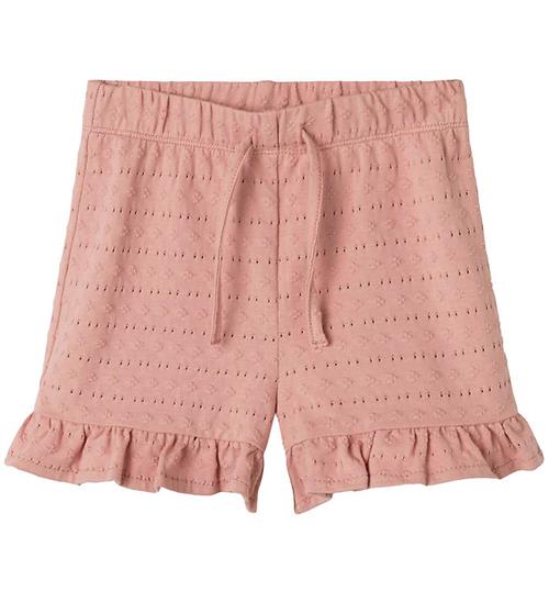 Lil' Atelier Shorts - NmfJamla - Misty Rose m. hulmønster