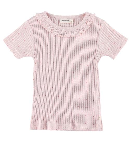 Lil' Atelier T-shirt - Rib - NmfHulla - Peach Blush