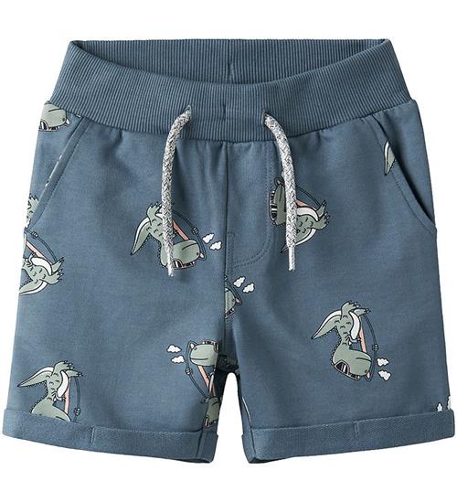 Name It Sweatshorts - NmmVermo - Blue Mirage/Dino surf