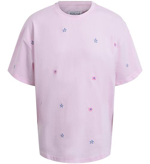 Hound T-shirt - Light pink m. Blomster