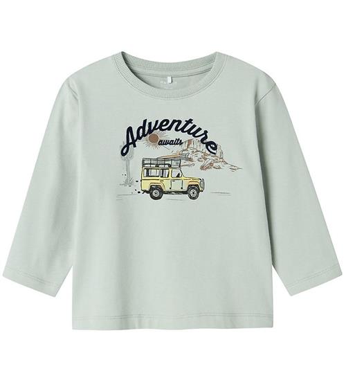 Name It Bluse - NmmHako - Aqua Gray m. Print