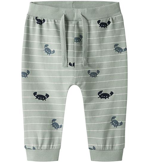 Name It Bukser - NbmVroels - Aqua Gray/Crabs