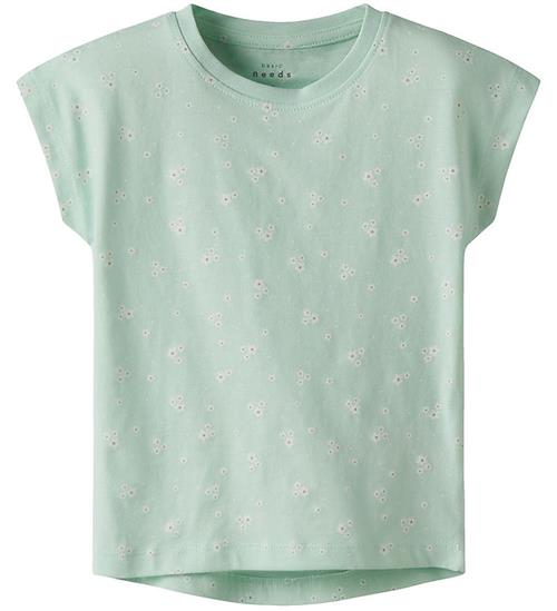 Name It T-shirt - NmfVigga - Honeydew/Flower
