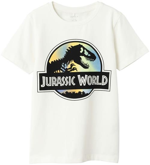 Name It T-shirt - NkmPjens Jurassic - White Alyssum