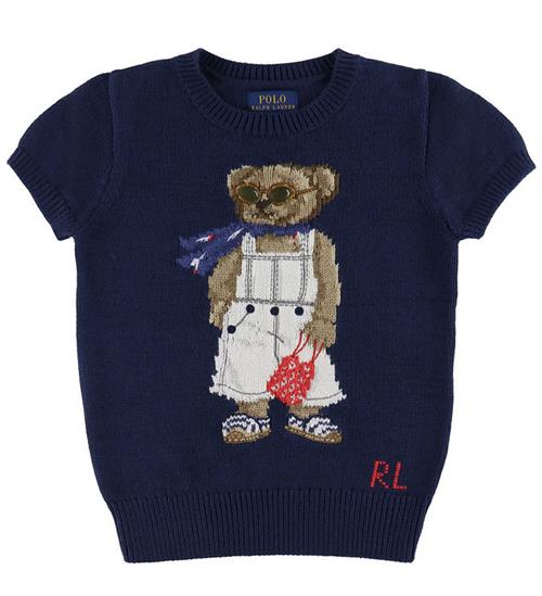 Polo Ralph Lauren T-shirt - Strik - Navy m. Bamse
