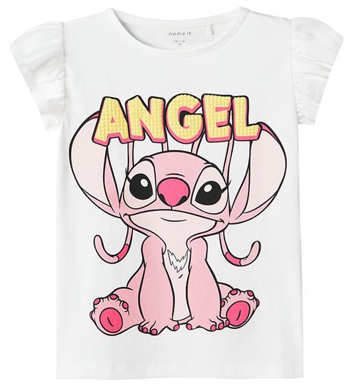 Name It T-shirt - NmfAsbiri - Stitch - Bright White