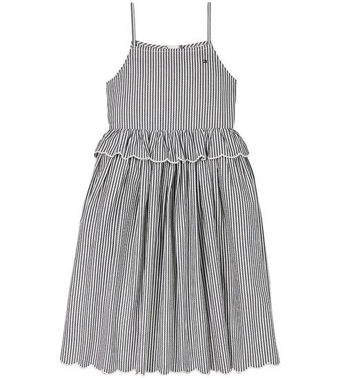 Tommy Hilfiger Kjole - Strap Dress - Dark Night Navy Stripes