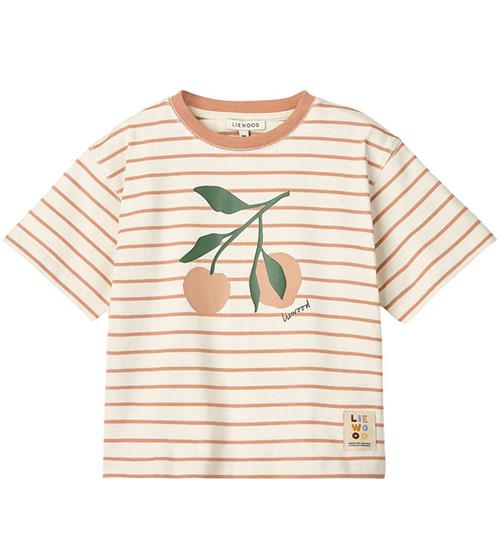 Liewood T-shirt - Tyler - Peach / Stripe Tuscany Rose