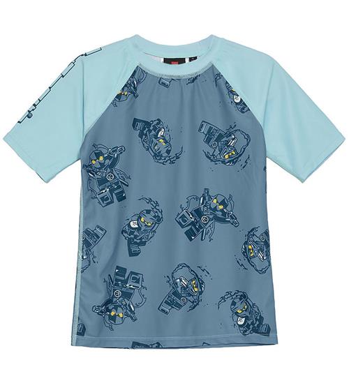 LEGOÂ® Ninjago Badebluse - LwAgan 301 - UV40+ - Støvet Blå m. Pri