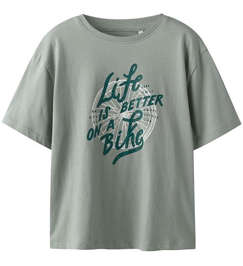Name it T-shirt - NkmVagno - Slate Gray/Bike