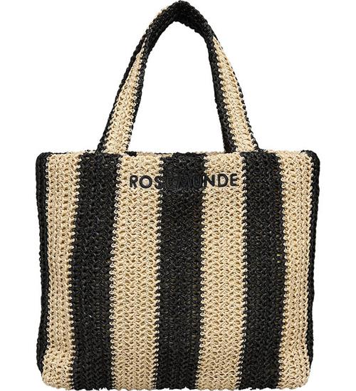 Rosemunde Taske - Hand Bag - Solid Nature/Black Stripe