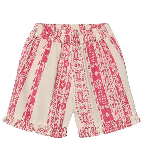 Fliink Shorts - Addie - Cloud Dancer Pink Stripe