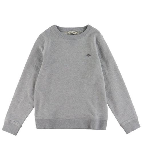GANT Sweatshirt - Shield - Gråmeleret