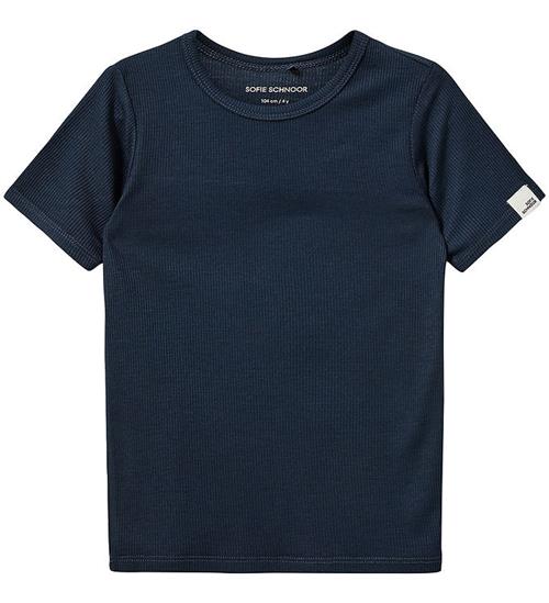 Sofie Schnoor T-Shirt - Rib - PiperSK - Navy Blue