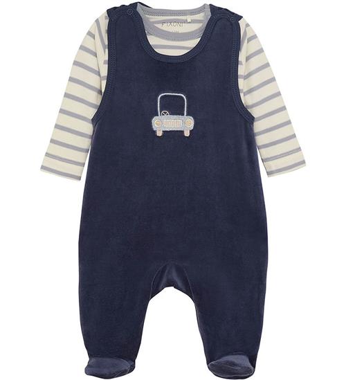 Fixoni Sparkedragt m. Body l/æ - Velour - Indigo Blue