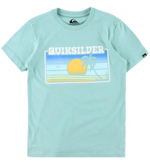 Quiksilver T-shirt - EV Sun Faded - Aquifer m. Print