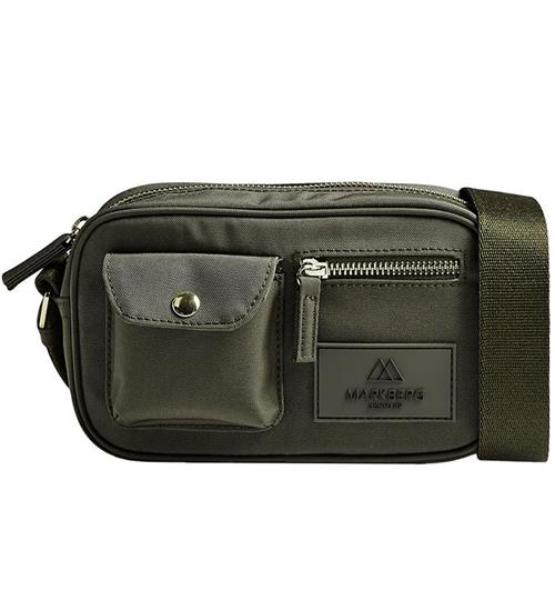 Markberg Skuldertaske - DarlsMBG S Cross - Dark Olive/Gold