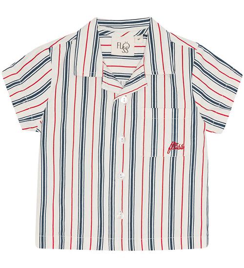 Flöss Skjorte - Miles - Red/Blue Stripes