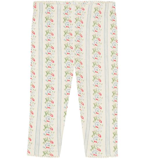 Flöss Leggings - Abigail - Soft White/Bright Blue