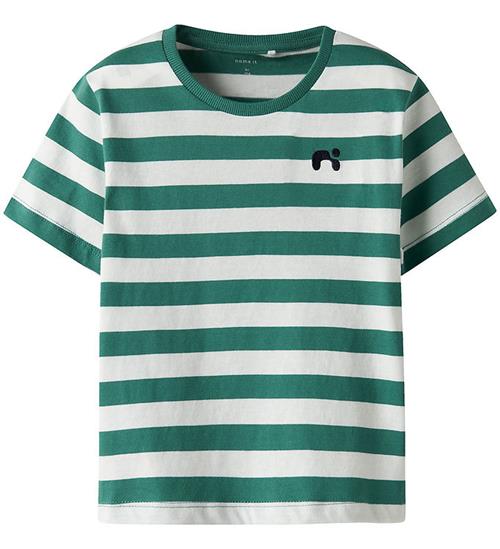 Name It T-shirt - NmmFridy - Deep Jungle m. Striber