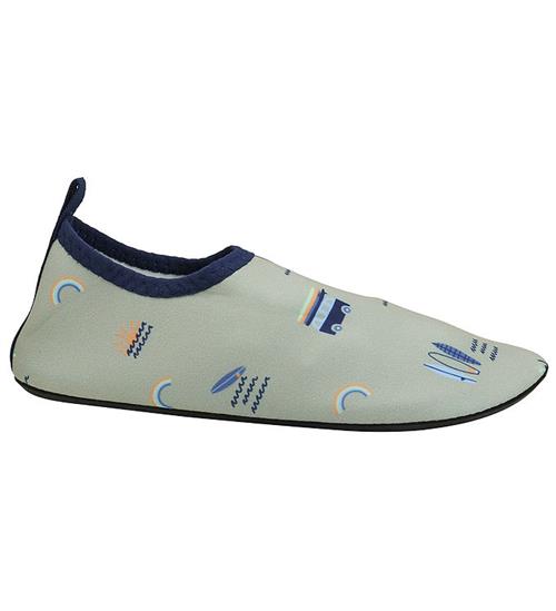 Color Kids Badesko - AOP - Iceberg Green