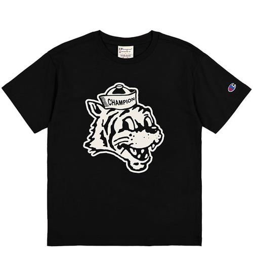 Champion T-shirt - Sort m. Print