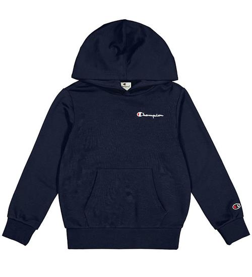 Champion Hættetrøje - Navy m. Logo