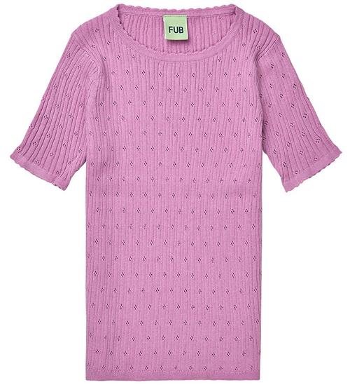 FUB T-Shirt - Rib - Pointelle - Orchid