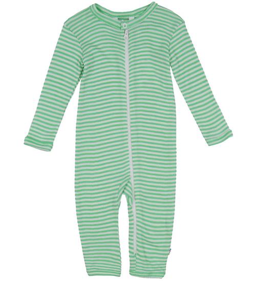 Joha Heldragt - Rib - Uld/Silke - Off White/Grøn