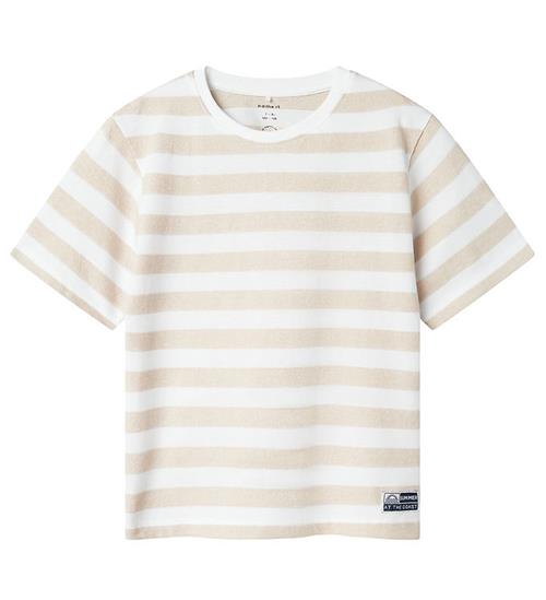 Name It T-shirt - NkmFerm - Bright White/Peyote