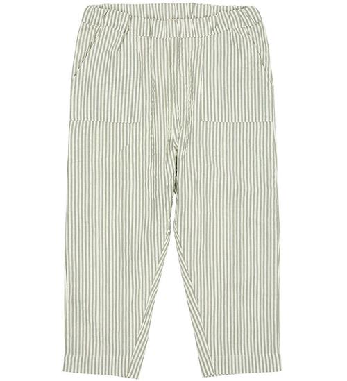 Copenhagen Colors Bukser - Green W. Cream Stripe